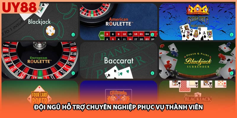 Đội ngũ hỗ trợ chuyên nghiệp phục vụ thành viên