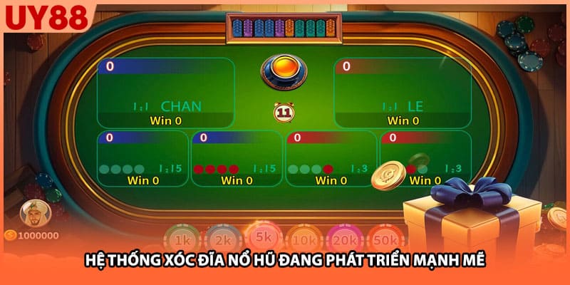 Hệ thống xóc đĩa nổ hũ đang phát triển mạnh mẽ